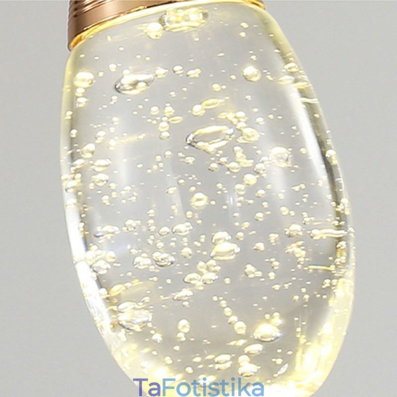 Κρεμαστό φωτιστικό από Seeded Glass Teardop Cluster