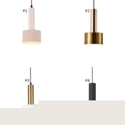 Μοντέρνο απλό κρεμαστό φως Φωτιστικό κυλίνδρου σε σχήμα Φωτιστικό αλουμινίου