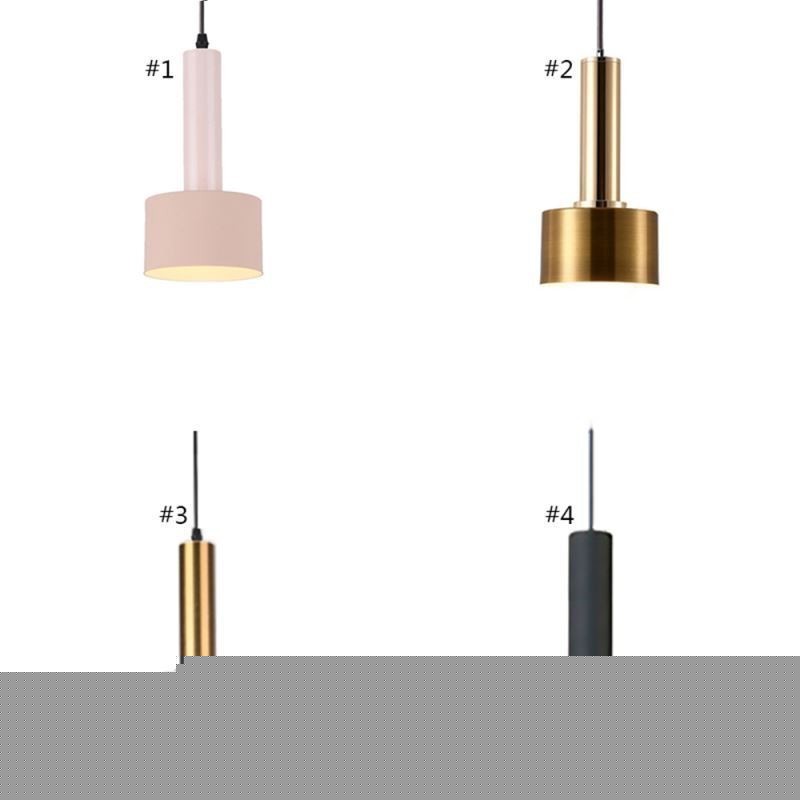 Μοντέρνο απλό κρεμαστό φως Φωτιστικό κυλίνδρου σε σχήμα Φωτιστικό αλουμινίου