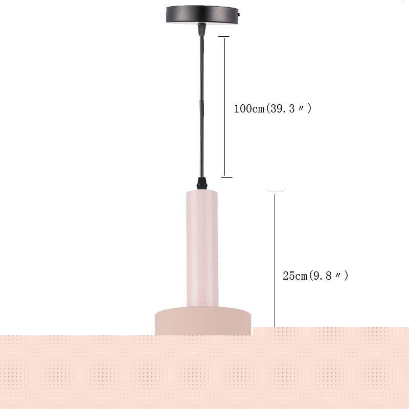 Μοντέρνο απλό κρεμαστό φως Φωτιστικό κυλίνδρου σε σχήμα Φωτιστικό αλουμινίου