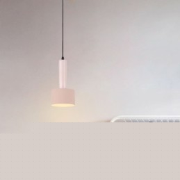 Μοντέρνο απλό κρεμαστό φως Φωτιστικό κυλίνδρου σε σχήμα Φωτιστικό αλουμινίου