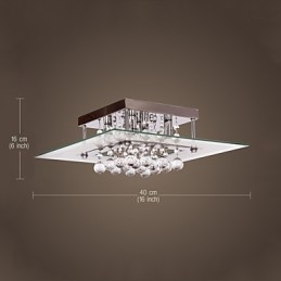 Φωτιστικό Οροφής Μοντέρνο Crystal Living 5 Φωτιστικά