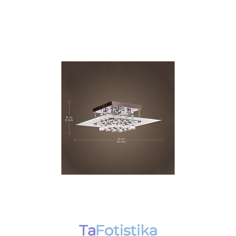 Φωτιστικό Οροφής Μοντέρνο Crystal Living 5 Φωτιστικά