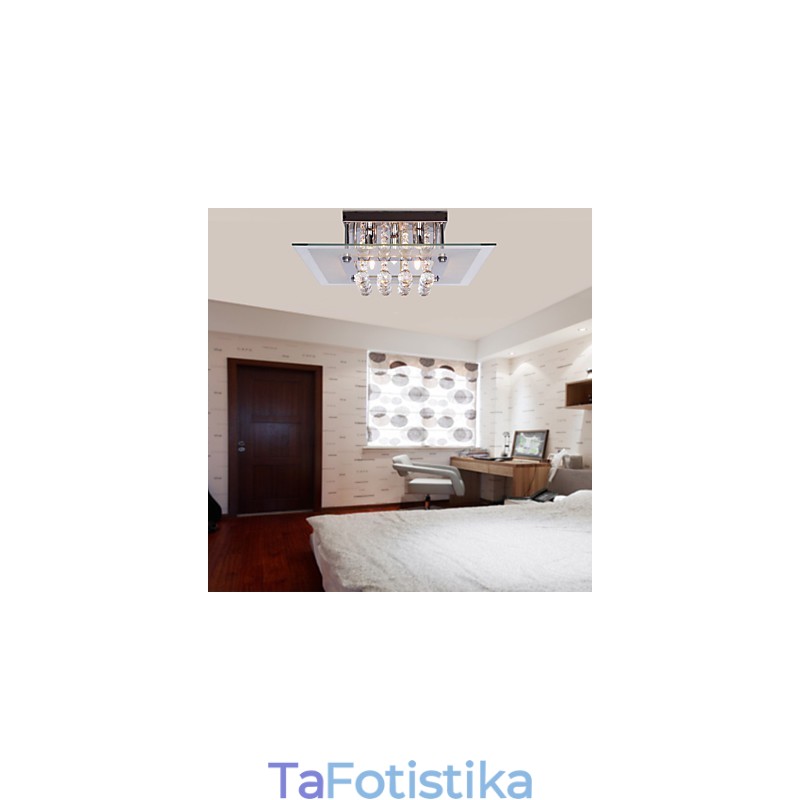 Φωτιστικό Οροφής Μοντέρνο Crystal Living 5 Φωτιστικά