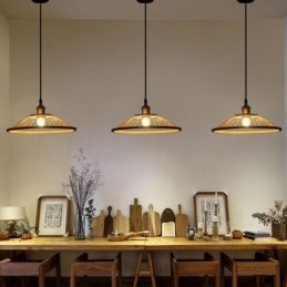 Κρεμαστό Φωτιστικό Dome Bamboo Χειροποίητο Κρεμαστό Φωτιστικό