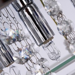 Φωτιστικό Οροφής Μοντέρνο Crystal Living 5 Φωτιστικά