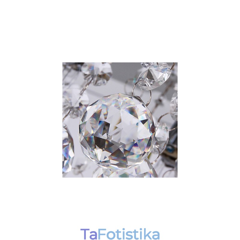 Φωτιστικό Οροφής Μοντέρνο Crystal Living 5 Φωτιστικά
