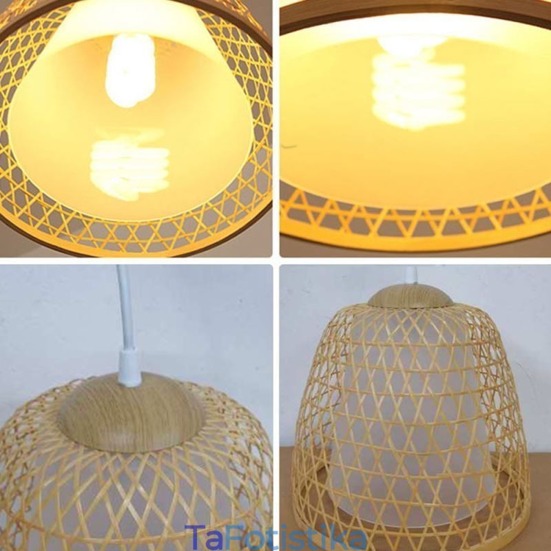 Κρεμαστό φως Visual Comfort Dome Bamboo