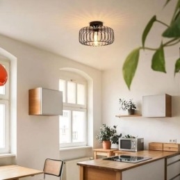 Φωτιστικό οροφής Simple Flush Mount Iron Bird Cage