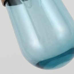 Φωτιστικό κρεμαστό γυαλί Water Drop Μοντέρνο Μινιμαλιστικό Μικρό Φωτιστικό Οροφής από σφυρήλατο Σίδηρο