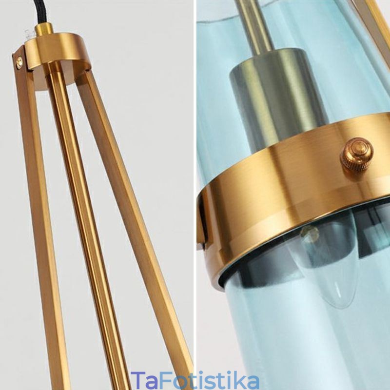 Φωτιστικό κρεμαστό γυαλί Water Drop Μοντέρνο Μινιμαλιστικό Μικρό Φωτιστικό Οροφής από σφυρήλατο Σίδηρο