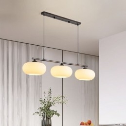 Φωτιστικό κρεμαστό από Nordic Glass Δημιουργικό φωτιστικό οροφής από σφυρήλατο σίδερο