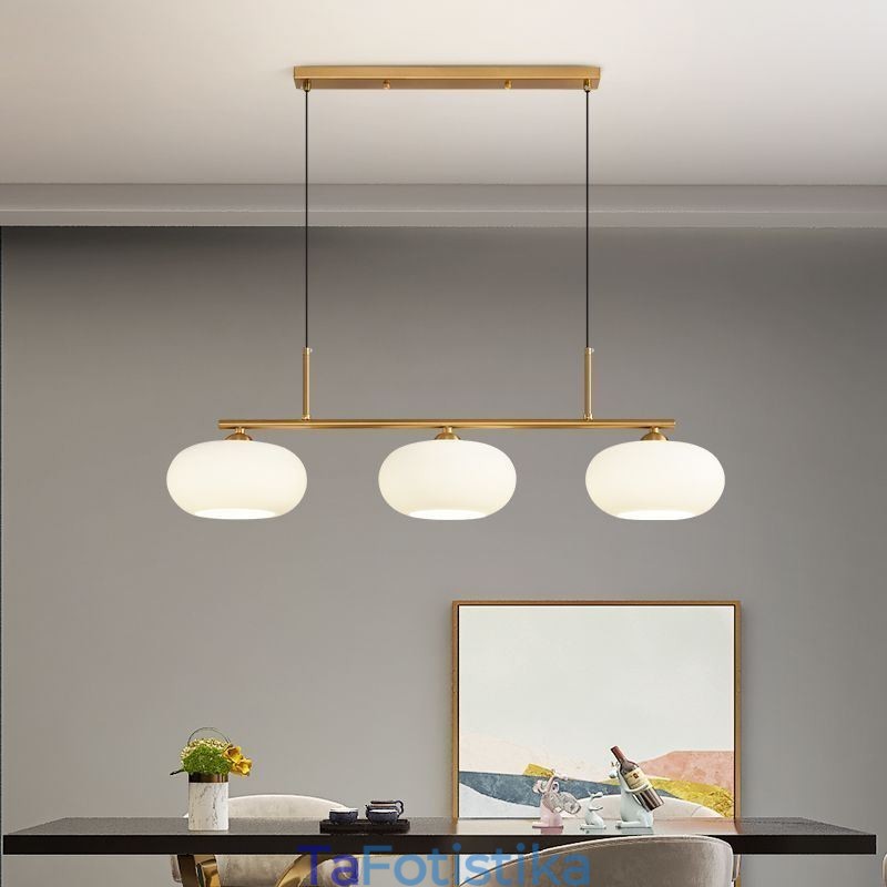 Φωτιστικό κρεμαστό από Nordic Glass Δημιουργικό φωτιστικό οροφής από σφυρήλατο σίδερο