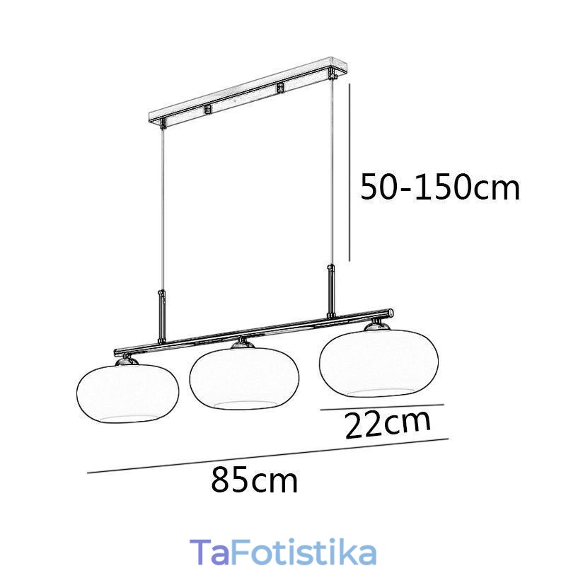 Φωτιστικό κρεμαστό από Nordic Glass Δημιουργικό φωτιστικό οροφής από σφυρήλατο σίδερο