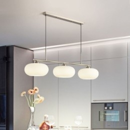 Φωτιστικό κρεμαστό από Nordic Glass Δημιουργικό φωτιστικό οροφής από σφυρήλατο σίδερο