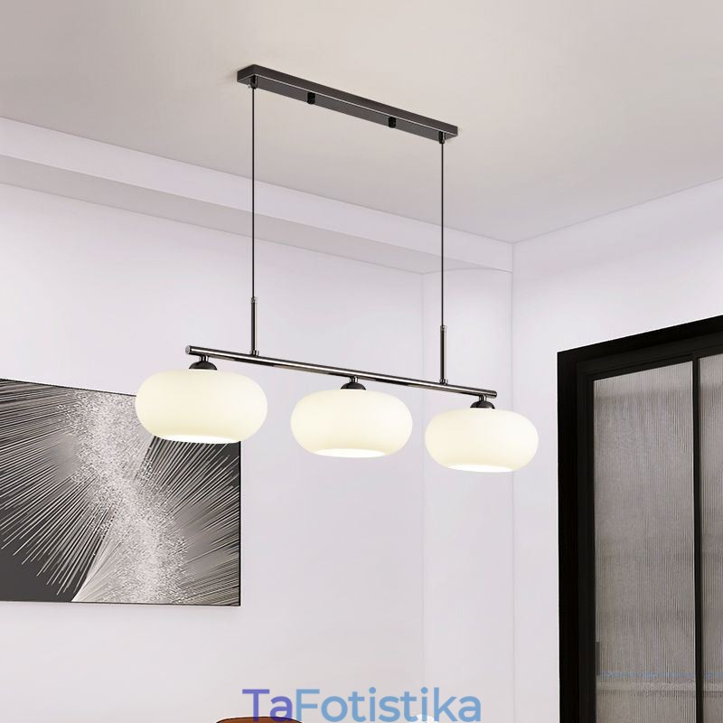 Φωτιστικό κρεμαστό από Nordic Glass Δημιουργικό φωτιστικό οροφής από σφυρήλατο σίδερο