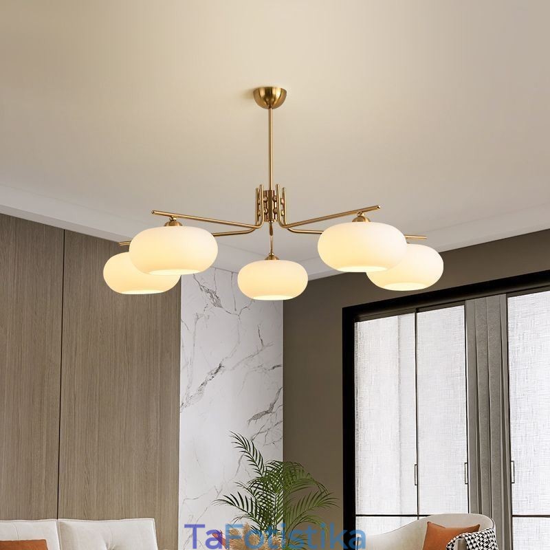 Φωτιστικό κρεμαστό από Nordic Glass Δημιουργικό φωτιστικό οροφής από σφυρήλατο σίδερο