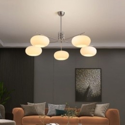 Φωτιστικό κρεμαστό από Nordic Glass Δημιουργικό φωτιστικό οροφής από σφυρήλατο σίδερο