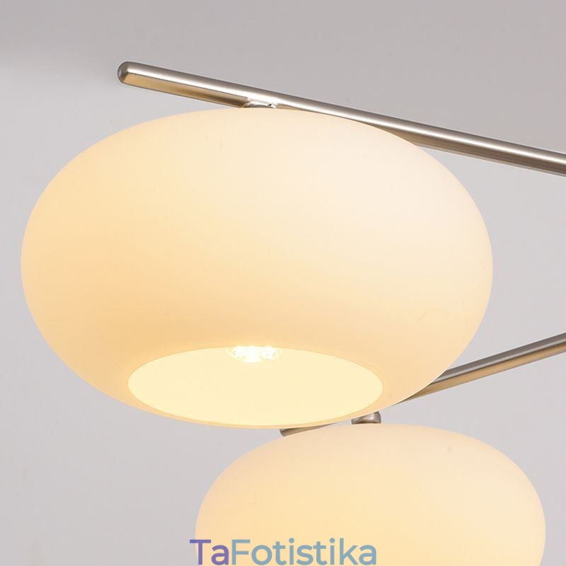 Φωτιστικό κρεμαστό από Nordic Glass Δημιουργικό φωτιστικό οροφής από σφυρήλατο σίδερο