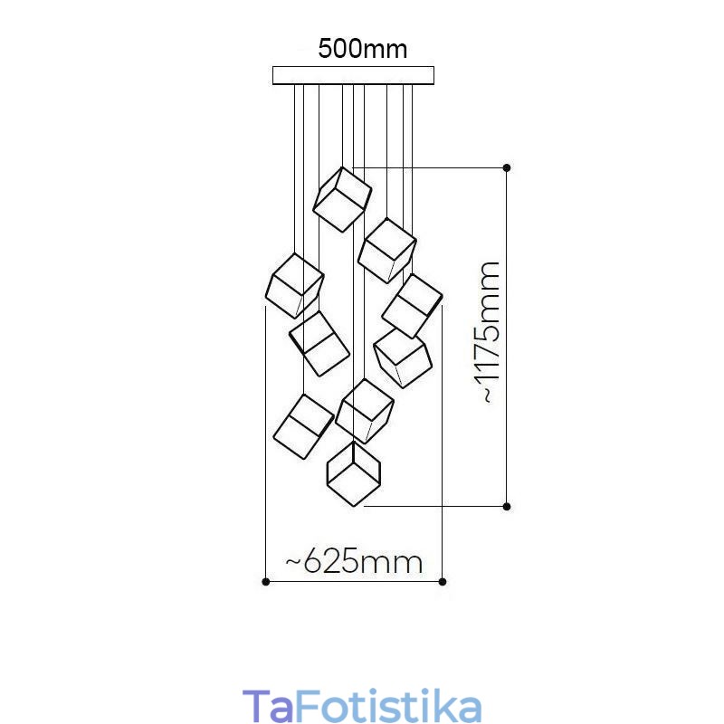Creative γυάλινο κρεμαστό φωτιστικό κιόσκι οροφής