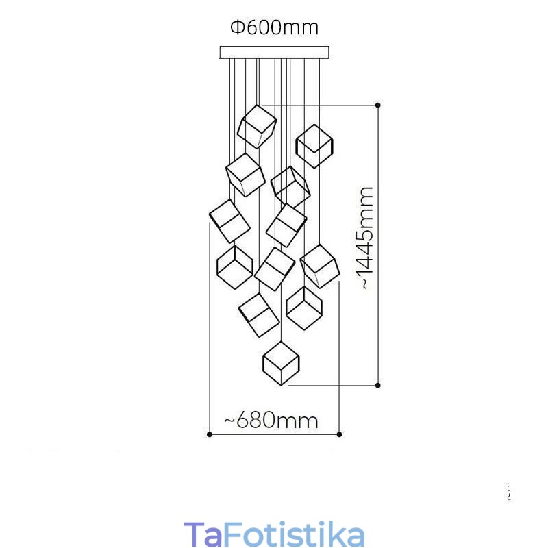 Creative γυάλινο κρεμαστό φωτιστικό κιόσκι οροφής