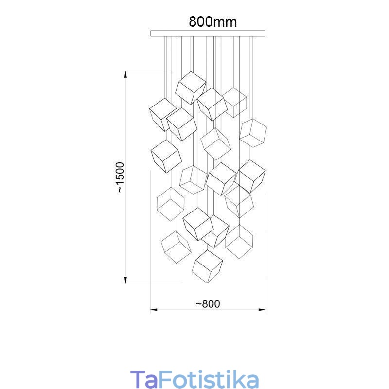 Creative γυάλινο κρεμαστό φωτιστικό κιόσκι οροφής