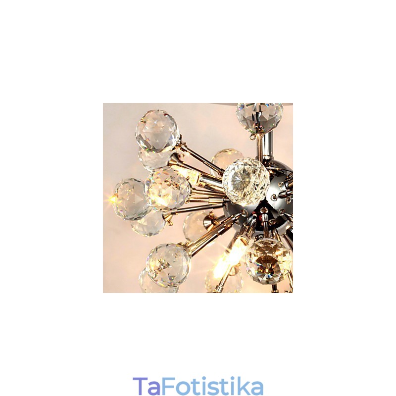 Μοντέρνο, μοντέρνο, κρυστάλλινο μίνι στιλ χρώμιο μεταλλικό πολυέλαιο χωνευτή βάση