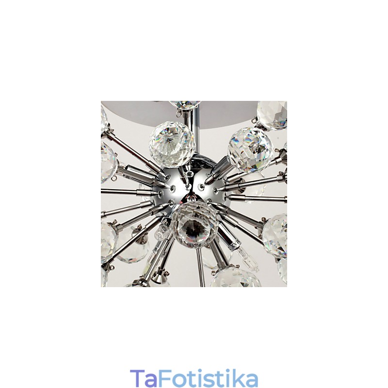 Μοντέρνο, μοντέρνο, κρυστάλλινο μίνι στιλ χρώμιο μεταλλικό πολυέλαιο χωνευτή βάση