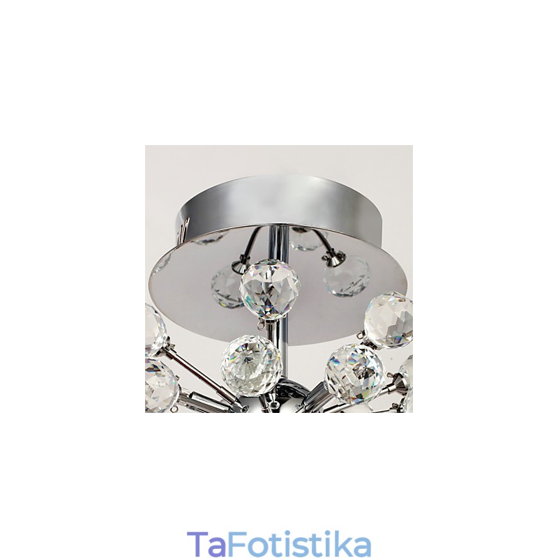 Μοντέρνο, μοντέρνο, κρυστάλλινο μίνι στιλ χρώμιο μεταλλικό πολυέλαιο χωνευτή βάση