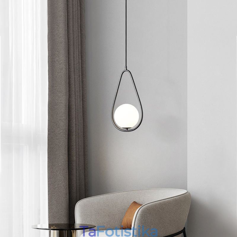 Μοντέρνο κρεμαστό φωτιστικό Globe Light Glass Water Drop κρεμαστό φωτιστικό