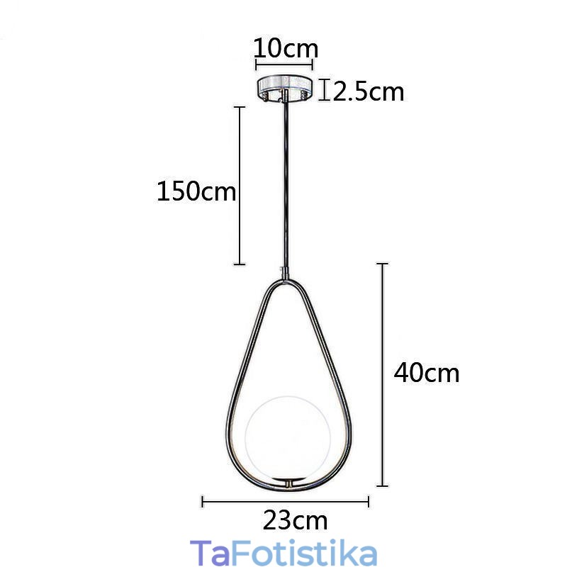 Μοντέρνο κρεμαστό φωτιστικό Globe Light Glass Water Drop κρεμαστό φωτιστικό