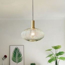 Μοντέρνο Κρεμαστό Φωτιστικό One Light Γυάλινο κρεμαστό Φωτιστικό Νησί