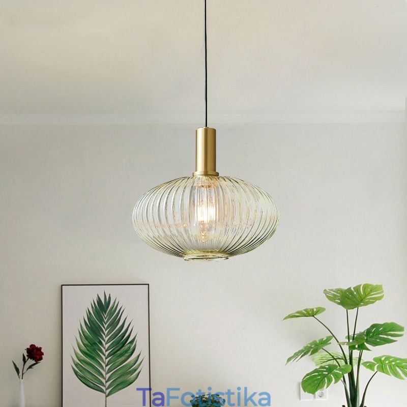 Μοντέρνο Κρεμαστό Φωτιστικό One Light Γυάλινο κρεμαστό Φωτιστικό Νησί