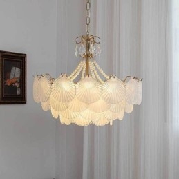 Ευρωπαϊκό Γυάλινο Κρεμαστό Φωτιστικό Post Modern Scallop Κρεμαστό Φωτιστικό