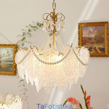 Ευρωπαϊκό Γυάλινο Κρεμαστό Φωτιστικό Post Modern Leaf Κρεμαστό Φωτιστικό Ευρωπαϊκό Γυάλινο Κρεμαστό Φωτιστικό Post Modern Leaf Κρεμαστό Φωτιστικό