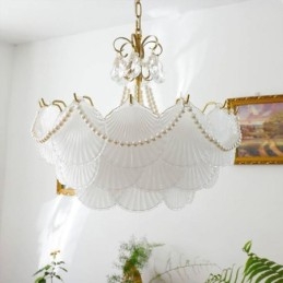 Ευρωπαϊκό Γυάλινο Κρεμαστό Φωτιστικό Κομψό Κρεμαστό Φωτιστικό Χτένι