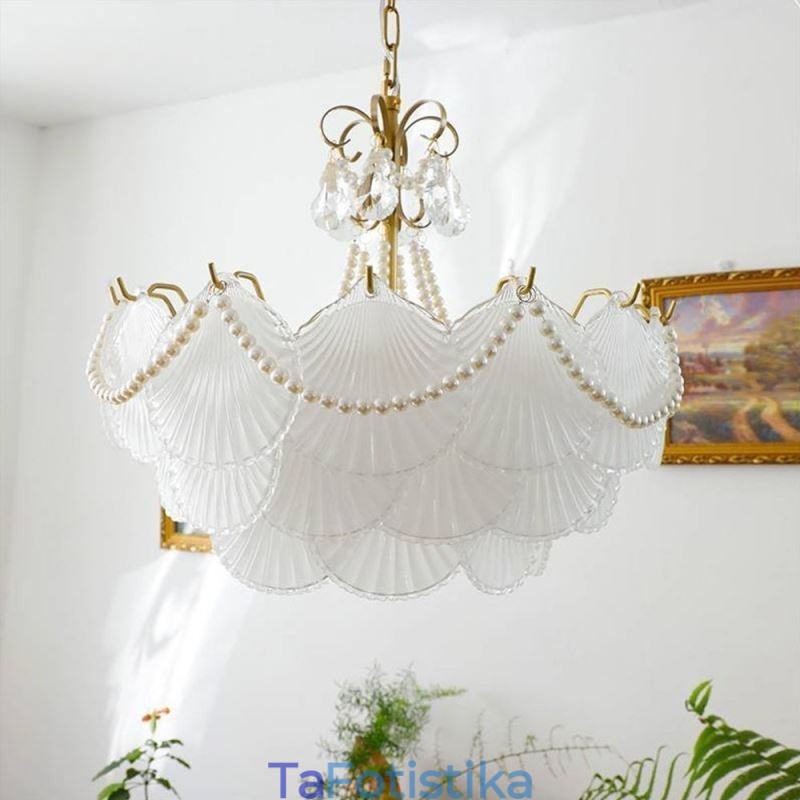 Ευρωπαϊκό Γυάλινο Κρεμαστό Φωτιστικό Κομψό Κρεμαστό Φωτιστικό Χτένι