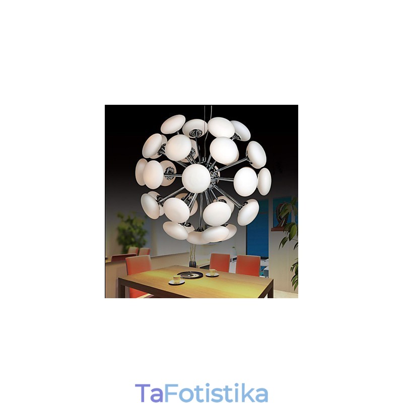 Κρεμαστό φωτιστικό ModernYestaurant Απλό κυκλικό γυάλινο φωτιστικό σε ευρωπαϊκό στιλ