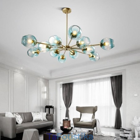 Φωτιστικό μενταγιόν Nordic Glass Magic Bean Shape Lamp Φωτισμός πολυελαίου Φωτιστικό μενταγιόν Nordic Glass Magic Bean Shape Lamp Φωτισμός πολυελαίου