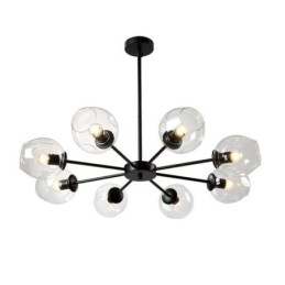 Φωτιστικό μενταγιόν Nordic Glass Magic Bean Shape Lamp Φωτισμός πολυελαίου