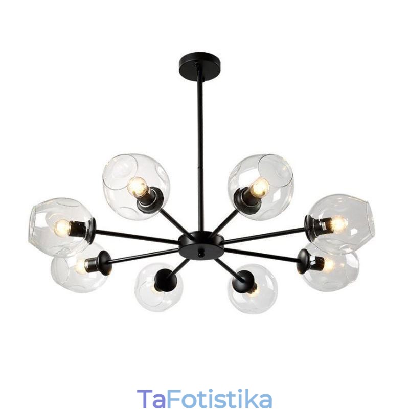 Φωτιστικό μενταγιόν Nordic Glass Magic Bean Shape Lamp Φωτισμός πολυελαίου