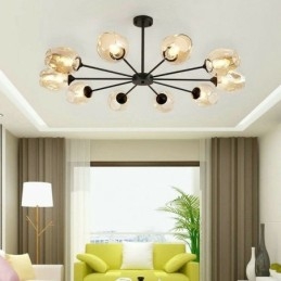 Φωτιστικό μενταγιόν Nordic Glass Magic Bean Shape Lamp Φωτισμός πολυελαίου