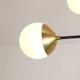 Φωτιστικό μενταγιόν Nordic Glass Magic Bean Shape Πολυέλαιος Φωτιστικό