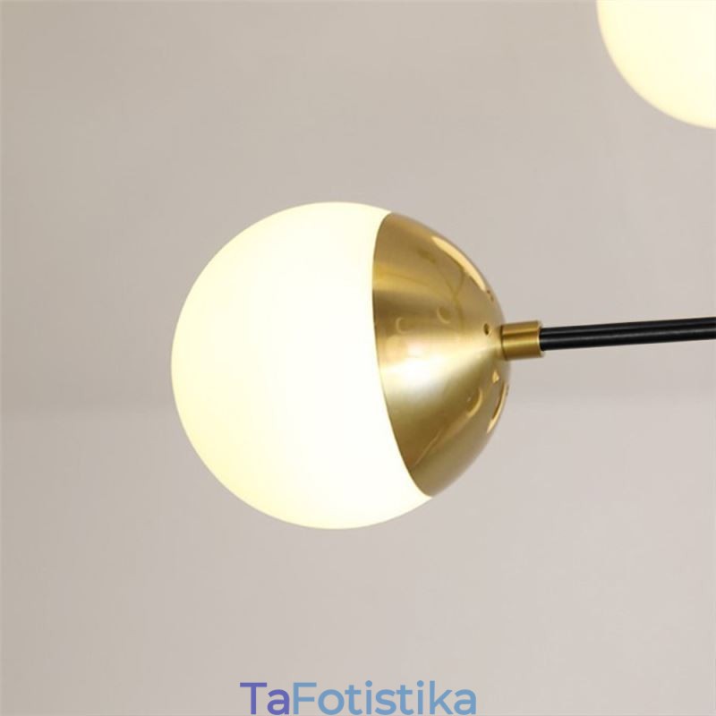 Φωτιστικό μενταγιόν Nordic Glass Magic Bean Shape Πολυέλαιος Φωτιστικό