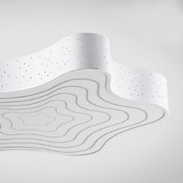 Σύγχρονη Σύγχρονη Ζωγραφική Metal Flush Mount
