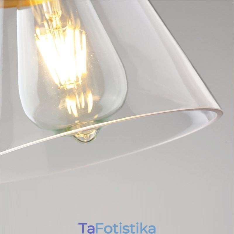 Nordic Retro κρεμαστό φως γυαλί απόχρωση σπιτιού Φωτιστικό ορειχάλκινο φωτιστικό θήκης