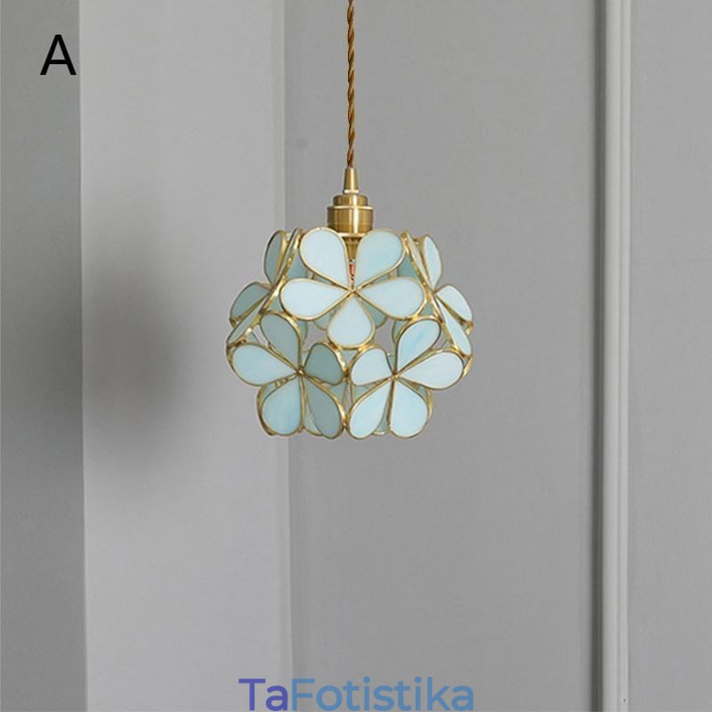 Nordic Creative Κρεμαστό Φωτιστικό Γυάλινο Φωτιστικό Σπιτιού Φωτιστικό σε σχήμα πετάλου