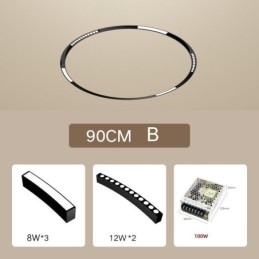 Κυκλικό Μαγνητικό Φωτιστικό Τροχιάς Χωνευτό Διακοσμητικό Φωτιστικό Σποτ 80εκ