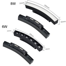 Κυκλικό Μαγνητικό Φωτιστικό Τροχιάς Χωνευτό Διακοσμητικό Φωτιστικό Σποτ 80εκ