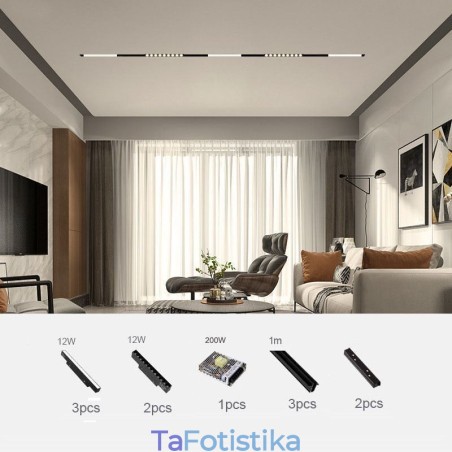 Μαγνητικό Φωτιστικό Τροχιάς Χωνευτό Διακοσμητικό Φωτιστικό Σποτ 3M 36V Μαγνητικό Φωτιστικό Τροχιάς Χωνευτό Διακοσμητικό Φωτιστικό Σποτ 3M 36V